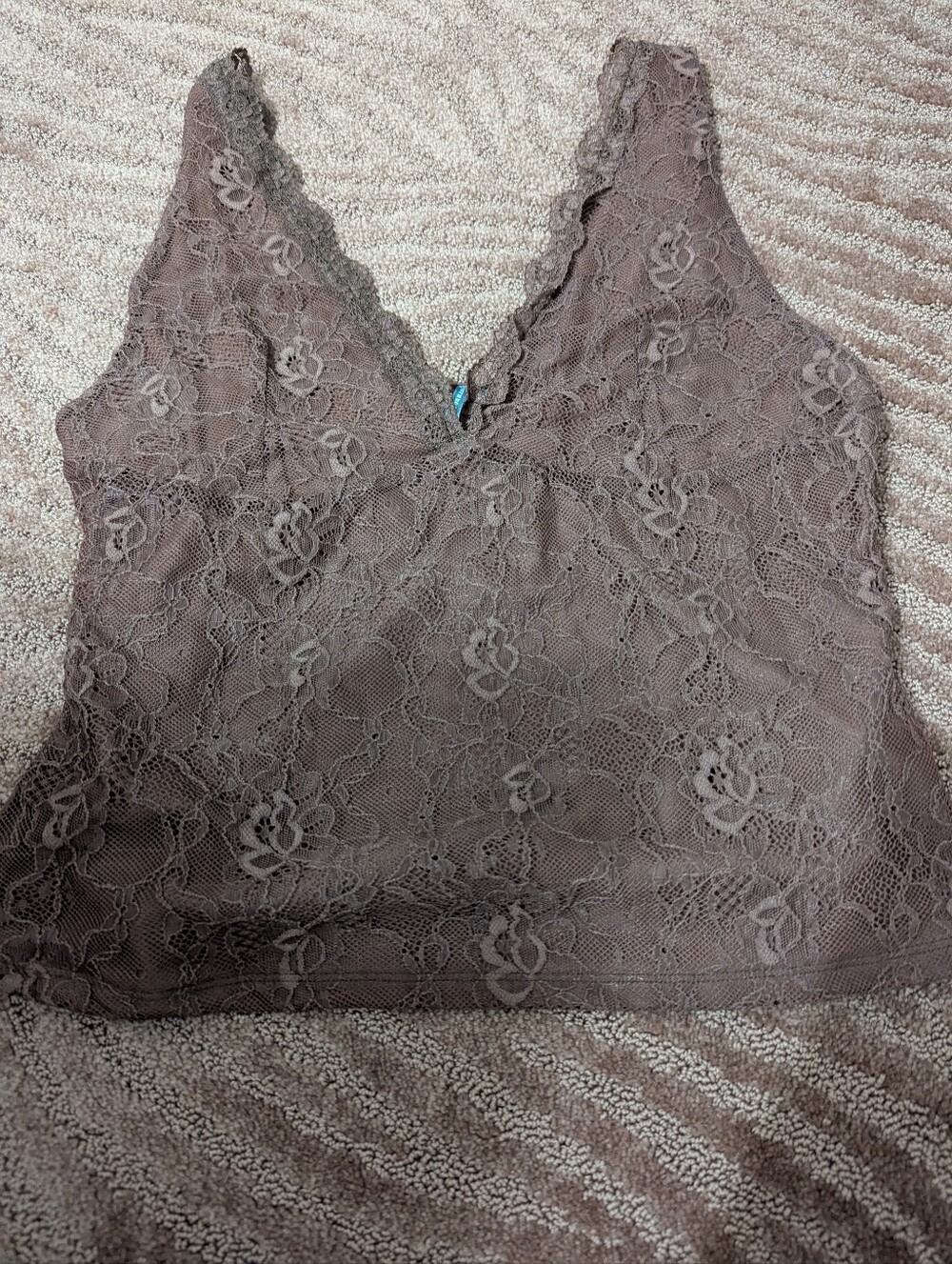 Anthropologie Lace V-Neck Tank NWT